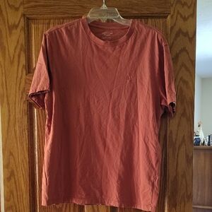 American Eagle Outfitters Men's Rust Short Sleeve Tee